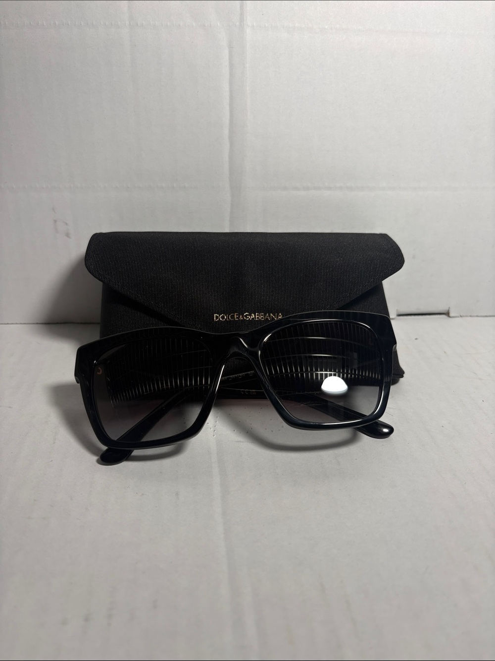 Dolce & Gabbana Black Oversized Square Women's Sunglasses